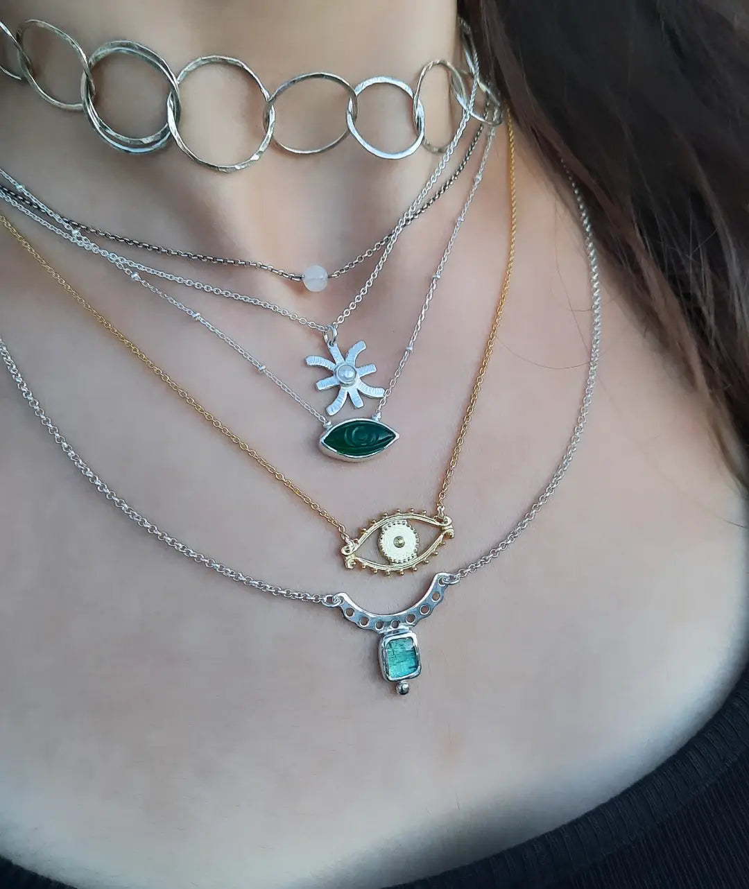 Κολιέ Γαλάζια Τουρμαλίνη (indicolite)